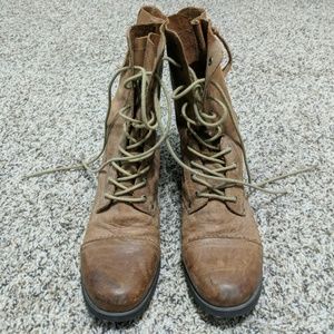 Aldo Aukes Tan Combat Boots